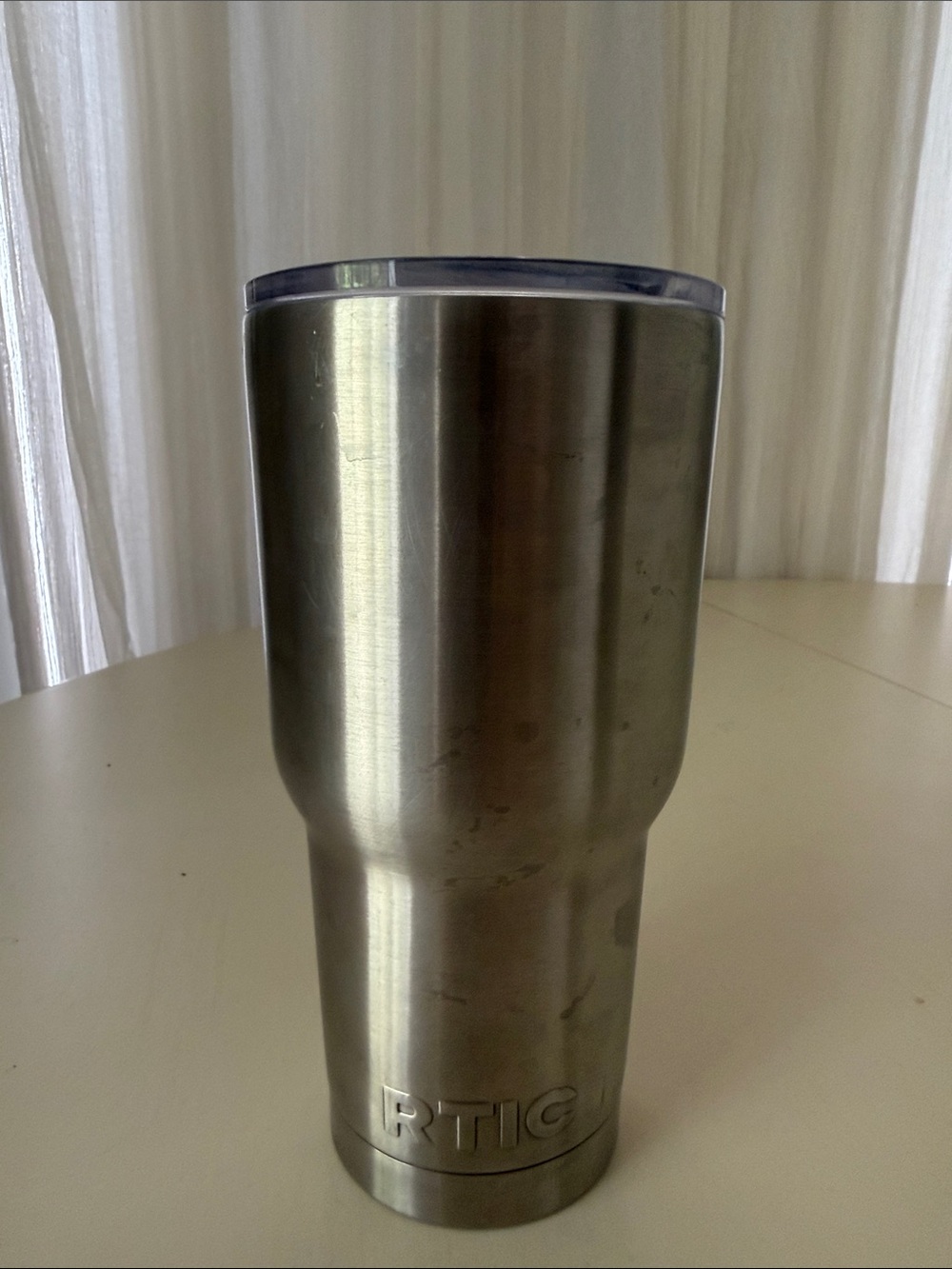 RTIC Stainless Steel Silver Tumbler - Insulated Travel Cup